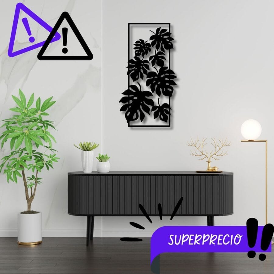 Cuadro de Madera Monstera Deliciosa