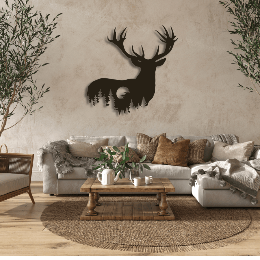 Majestuoso Ciervo: Elegancia Natural para Transformar tu Espacio